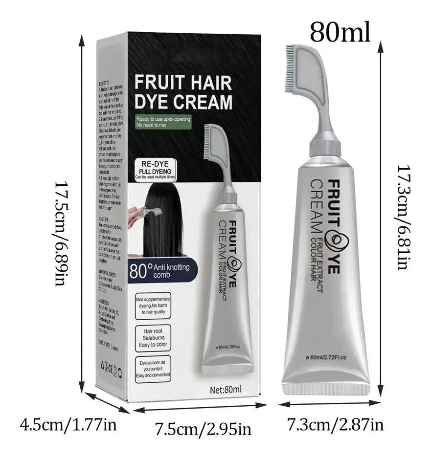 Fruit Dye Cream -Peine cubre canas