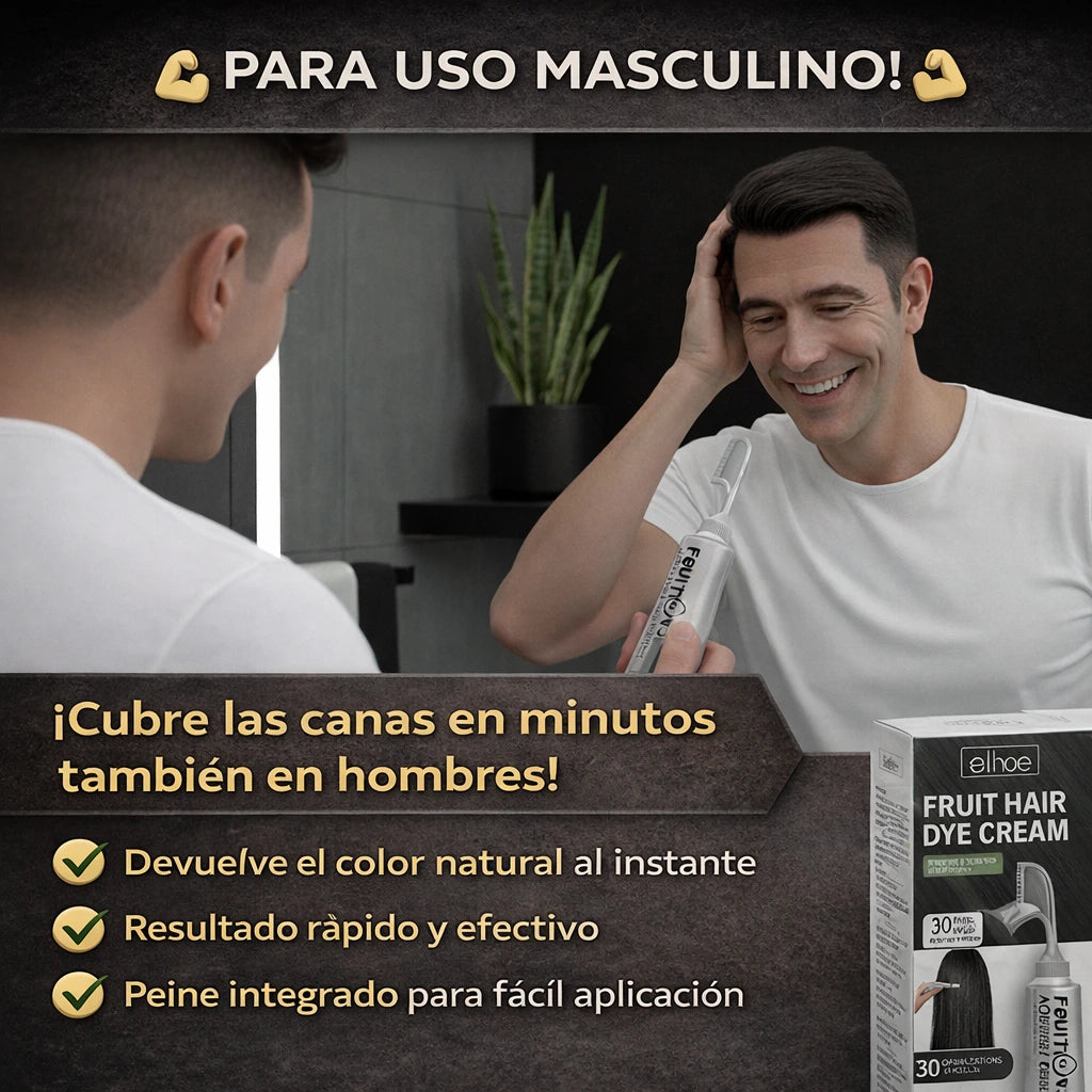Fruit Dye Cream -Peine cubre canas