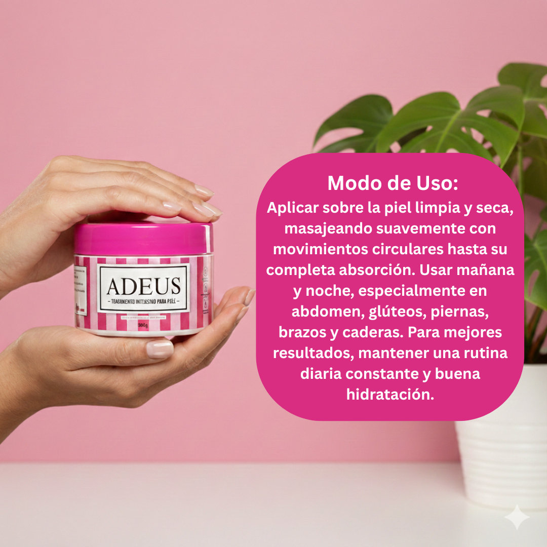 ✨Adeus Intensive–Crema Reafirmante para Estrías, Celulitis y Flacidez 300 g