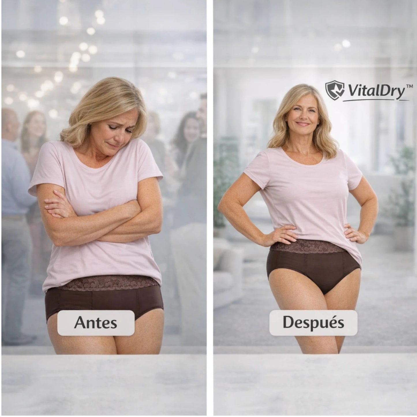 Panty VitalDry™: Comodidad y discreción.