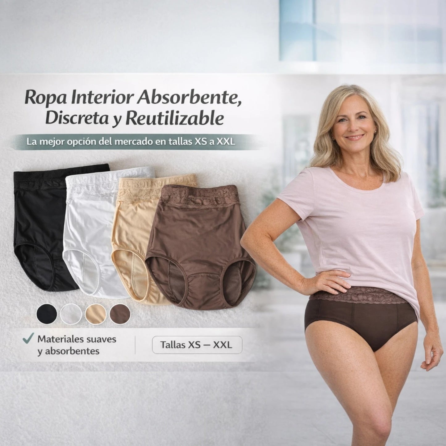 Panty VitalDry™: Comodidad y discreción.